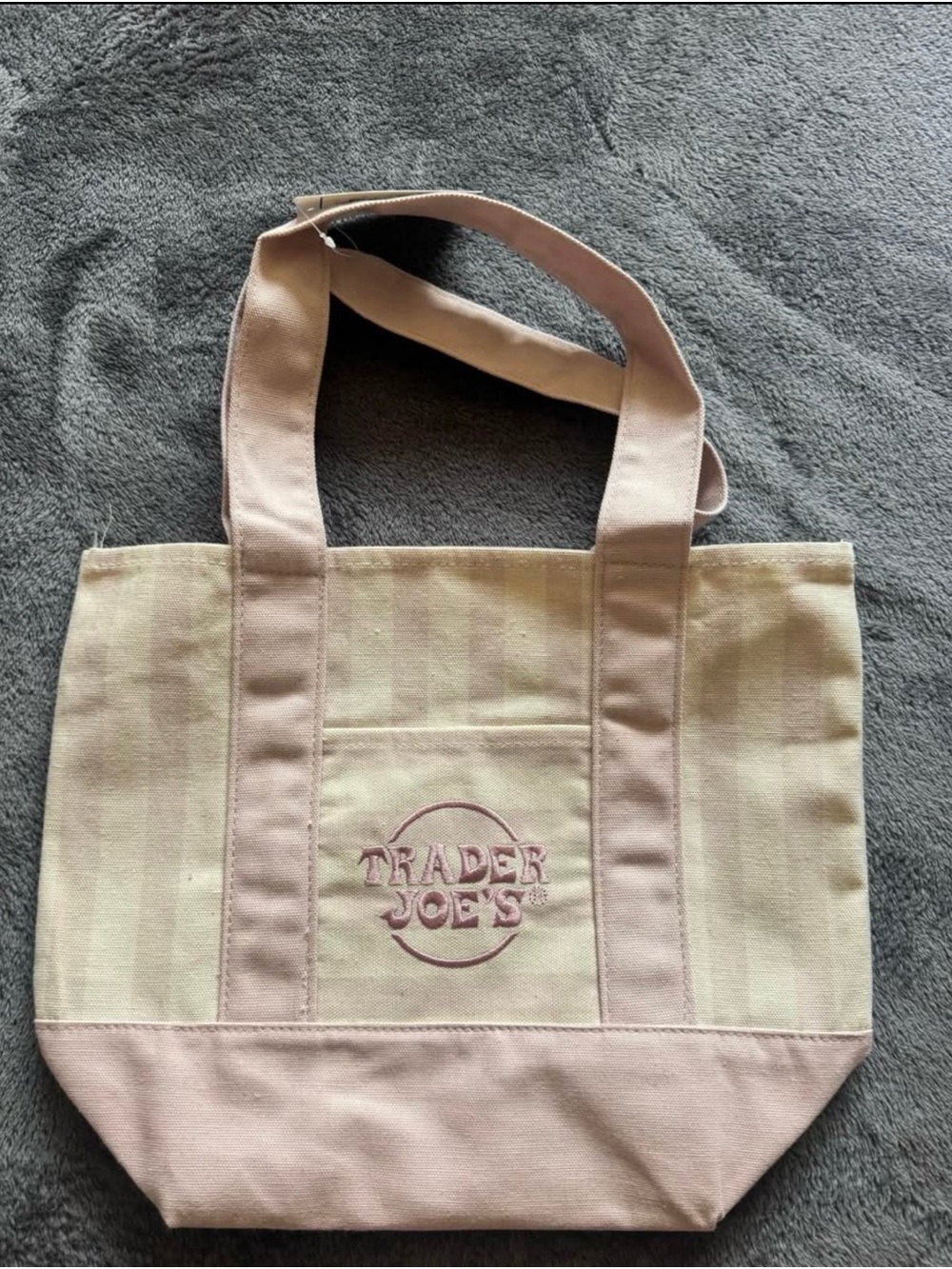 Pink Canvas Tote Bag